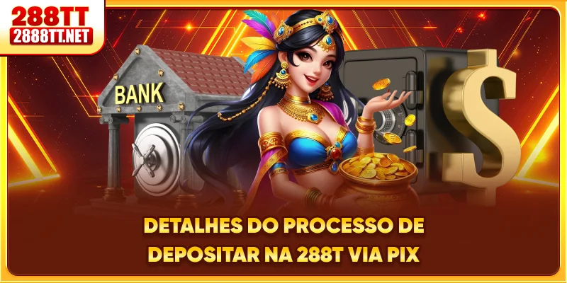 Detalhes do processo de depositar na 288T via PIX